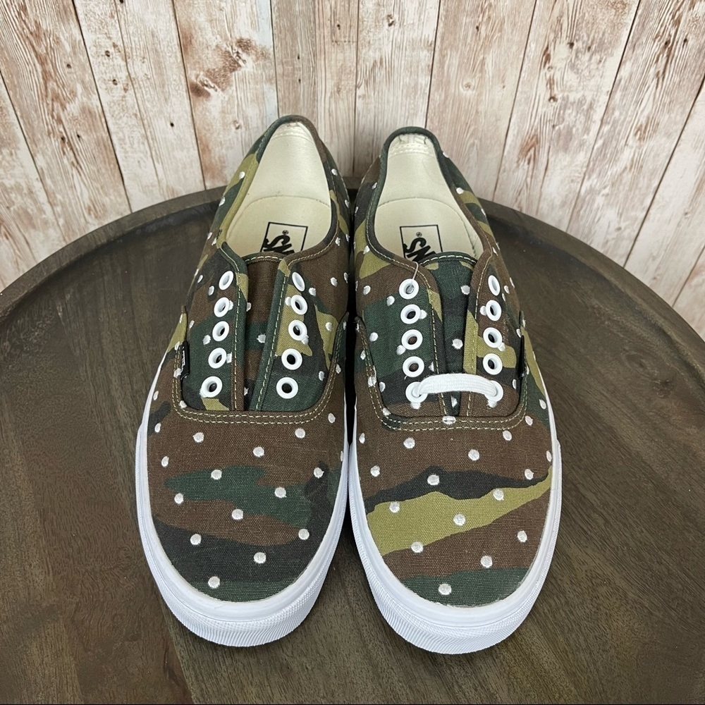 Vans Authentic Polka Dot Camo Sneaker Size 9 Men - Picture 2 of 10